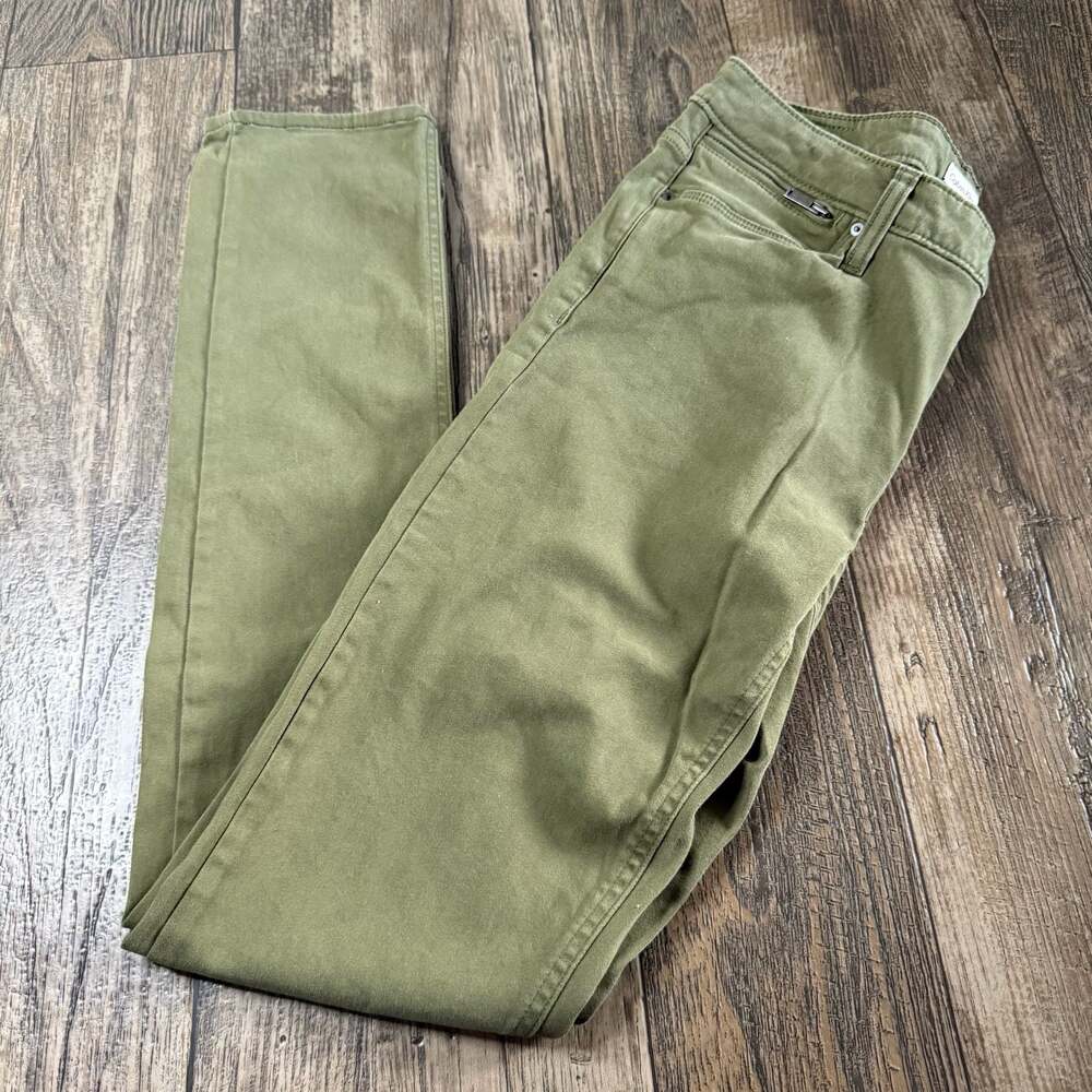 Calvin Klein Jeans Women's Olive Green Skinny Pants Size 6